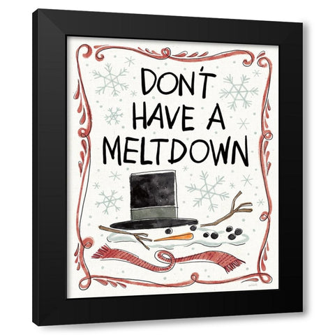 Holiday Fun II Black Modern Wood Framed Art Print with Double Matting by Tavoletti, Anne