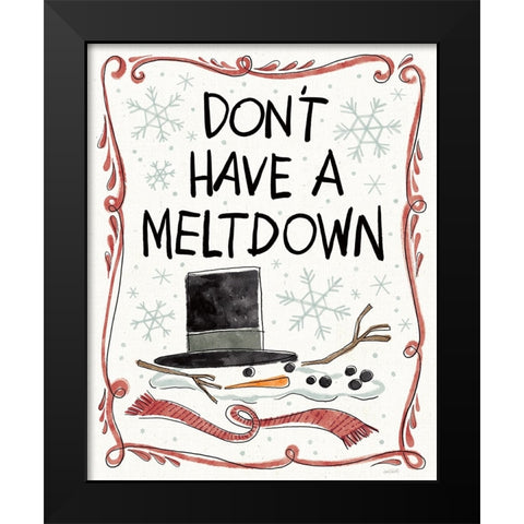 Holiday Fun II Black Modern Wood Framed Art Print by Tavoletti, Anne