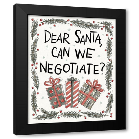 Holiday Fun III Black Modern Wood Framed Art Print by Tavoletti, Anne