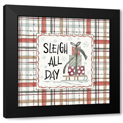 Holiday Fun VI Black Modern Wood Framed Art Print with Double Matting by Tavoletti, Anne