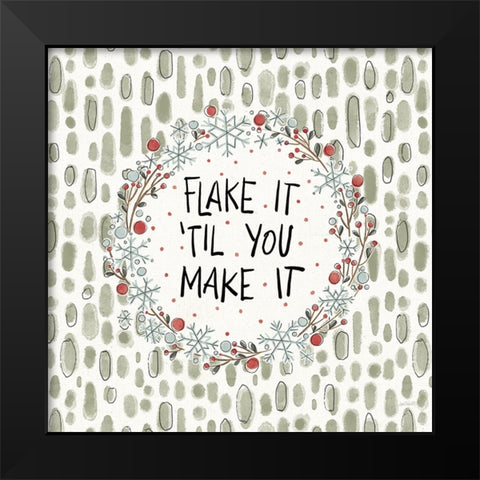 Holiday Fun VII Black Modern Wood Framed Art Print by Tavoletti, Anne