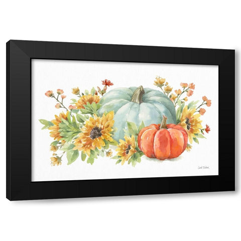 Autumn Breeze II Black Modern Wood Framed Art Print with Double Matting by Trimbach, Leslie