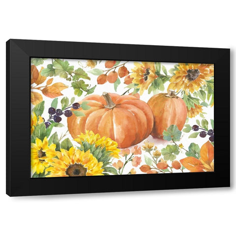 Autumn Breeze III Black Modern Wood Framed Art Print by Trimbach, Leslie