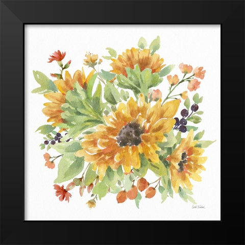 Autumn Breeze V Black Modern Wood Framed Art Print by Trimbach, Leslie