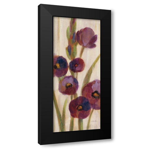 Frosted Bloom in Neutral II Crop Black Modern Wood Framed Art Print with Double Matting by Vassileva, Silvia