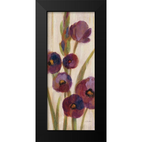 Frosted Bloom in Neutral II Crop Black Modern Wood Framed Art Print by Vassileva, Silvia