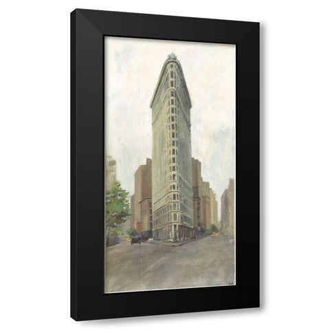 Downtown Black Modern Wood Framed Art Print with Double Matting by Tillmon, Avery