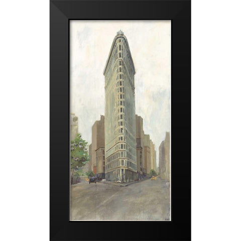 Downtown Black Modern Wood Framed Art Print by Tillmon, Avery