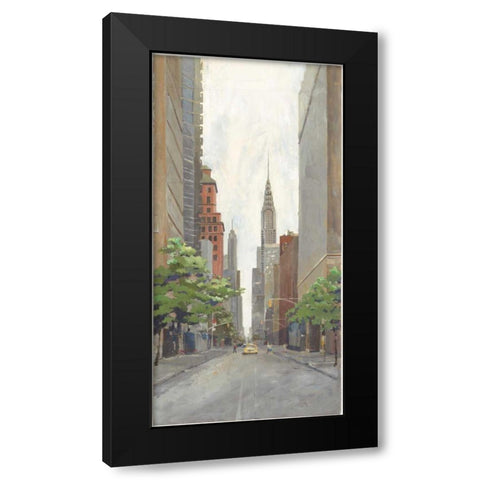 Uptown Black Modern Wood Framed Art Print with Double Matting by Tillmon, Avery