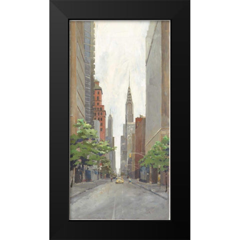 Uptown Black Modern Wood Framed Art Print by Tillmon, Avery