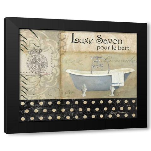 Savons de Bains I Black Modern Wood Framed Art Print by Tillmon, Avery