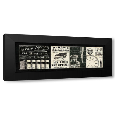 Librarian I Black Modern Wood Framed Art Print with Double Matting by Pela Studio