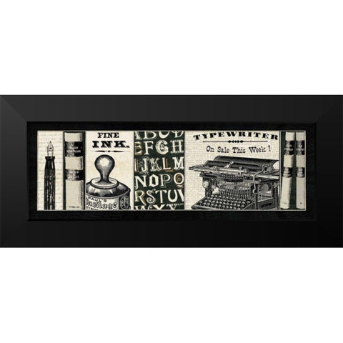 Librarian II Black Modern Wood Framed Art Print by Pela Studio