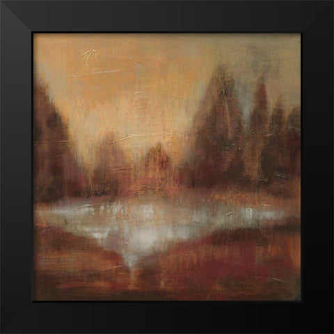 Rain II Black Modern Wood Framed Art Print by Vassileva, Silvia