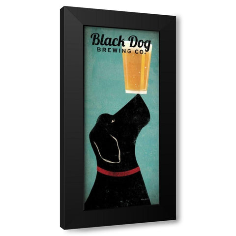 Black Dog Brewing Co Black Modern Wood Framed Art Print by Fowler, Ryan