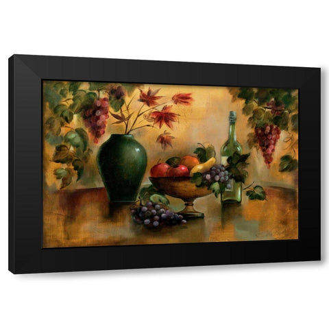 Autumn Hues Black Modern Wood Framed Art Print with Double Matting by Vassileva, Silvia