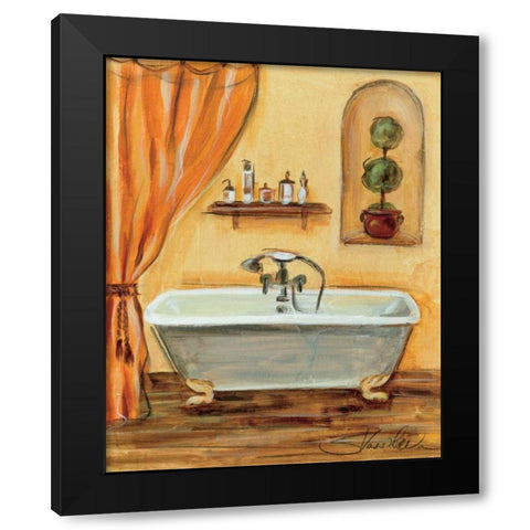 Tuscan Bath I Black Modern Wood Framed Art Print by Vassileva, Silvia