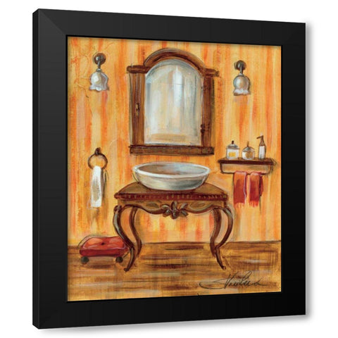 Tuscan Bath II Black Modern Wood Framed Art Print by Vassileva, Silvia