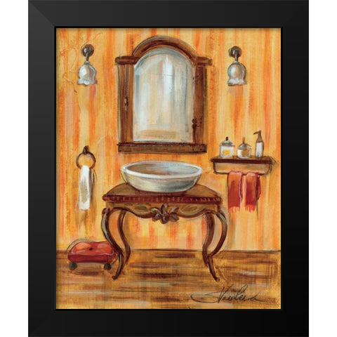 Tuscan Bath II Black Modern Wood Framed Art Print by Vassileva, Silvia