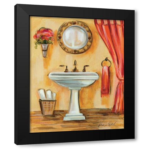Tuscan Bath IV Black Modern Wood Framed Art Print by Vassileva, Silvia