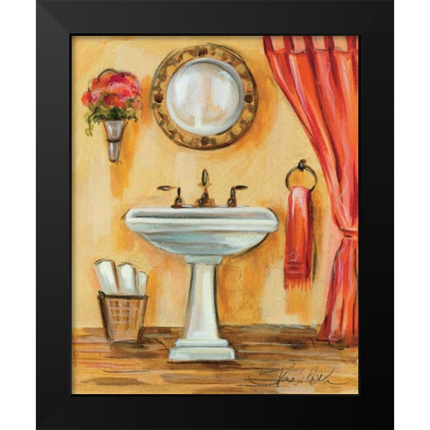 Tuscan Bath IV Black Modern Wood Framed Art Print by Vassileva, Silvia