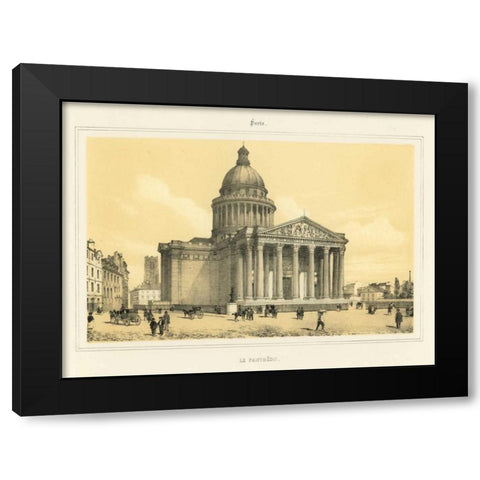 The Pantheon Black Modern Wood Framed Art Print with Double Matting by Anonymous