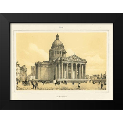 The Pantheon Black Modern Wood Framed Art Print by Anonymous