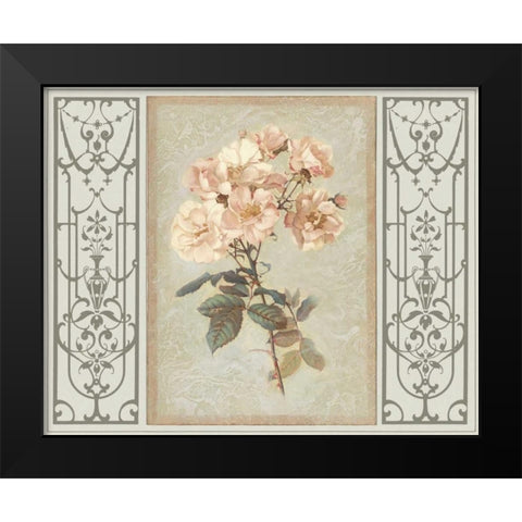 Heritage Roses II Black Modern Wood Framed Art Print by Chilton, Sarah E.