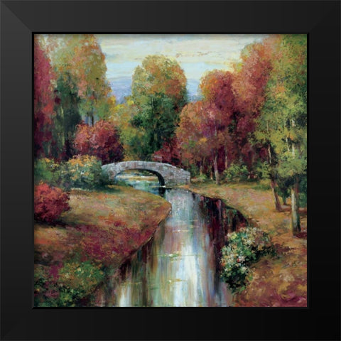 Wilton Bridge Black Modern Wood Framed Art Print by Rogers, Adam