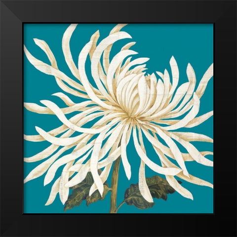 Mums The Word I Black Modern Wood Framed Art Print by Nicole, Lily