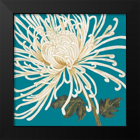 Mums The Word II Black Modern Wood Framed Art Print by Nicole, Lily