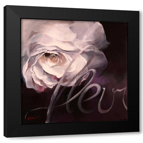 Fleur I Black Modern Wood Framed Art Print by Haenraets, Willem