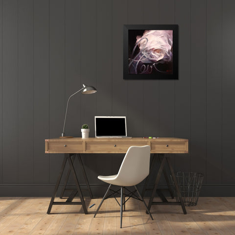 Fleur II Black Modern Wood Framed Art Print by Haenraets, Willem