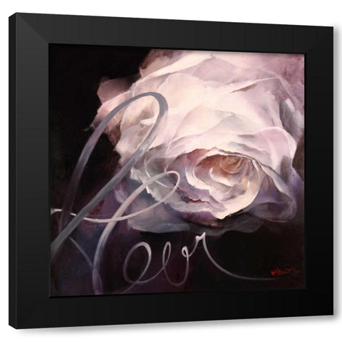 Fleur II Black Modern Wood Framed Art Print by Haenraets, Willem