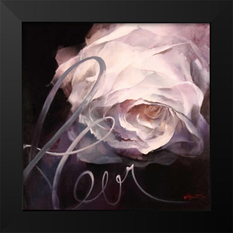 Fleur II Black Modern Wood Framed Art Print by Haenraets, Willem