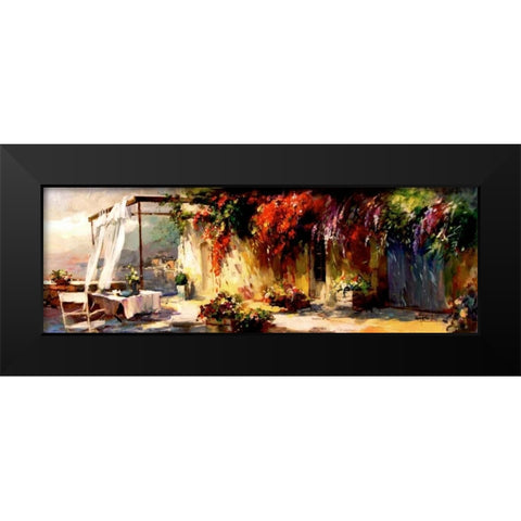 Romantic Place Black Modern Wood Framed Art Print by Haenraets, Willem