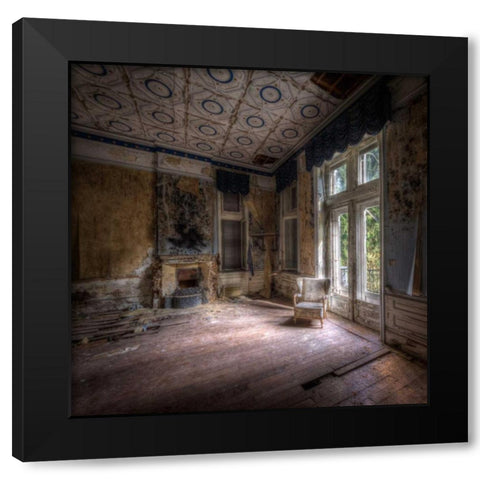 Hotel rouge Black Modern Wood Framed Art Print with Double Matting by Sneeuw, Ivo