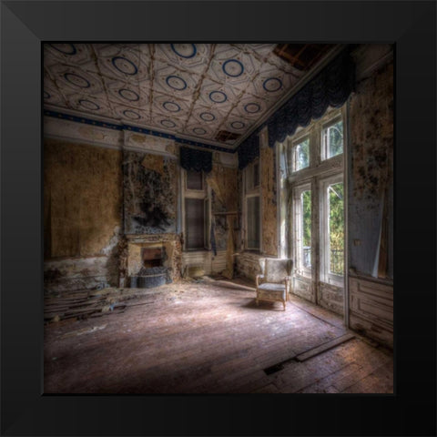 Hotel rouge Black Modern Wood Framed Art Print by Sneeuw, Ivo