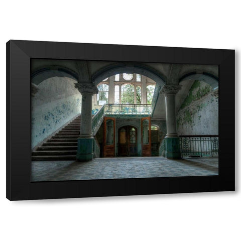 Beelitz sanatorium Black Modern Wood Framed Art Print with Double Matting by Sneeuw, Ivo