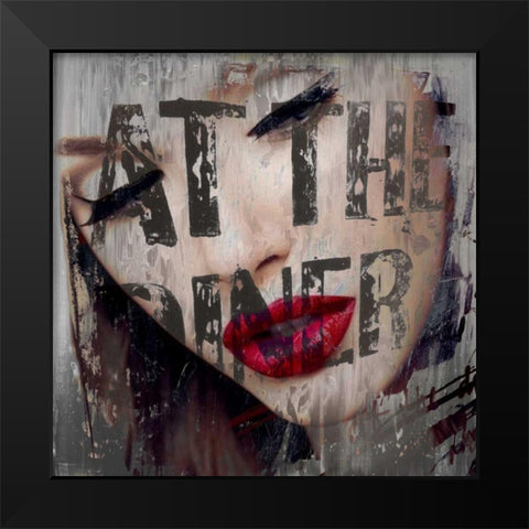 Regrets I Black Modern Wood Framed Art Print by Baker, Micha