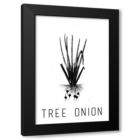 Tree Onion Black Modern Wood Framed Art Print by Waltz, Anne