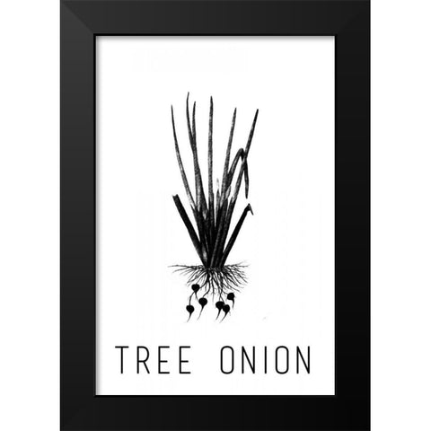 Tree Onion Black Modern Wood Framed Art Print by Waltz, Anne
