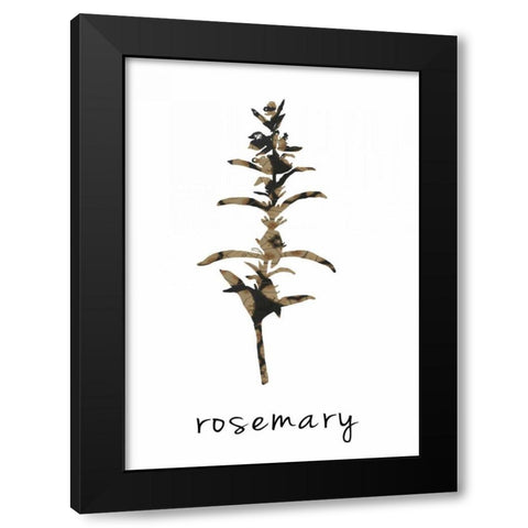 Rosemary art I Black Modern Wood Framed Art Print with Double Matting by Waltz, Anne