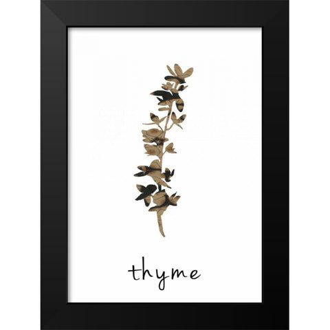 Thyme art I Black Modern Wood Framed Art Print by Waltz, Anne