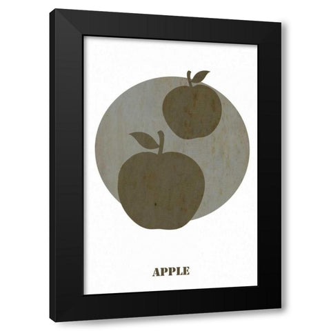 Apples Black Modern Wood Framed Art Print by Waltz, Anne