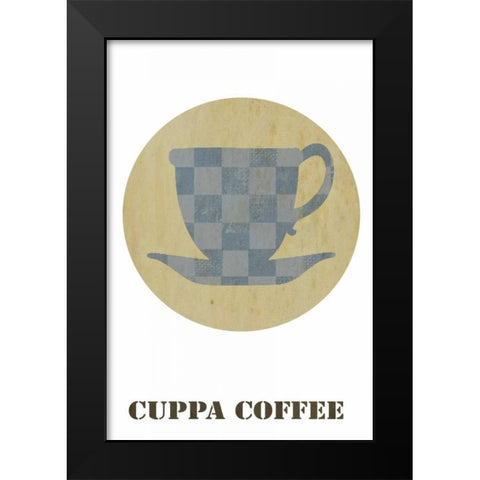 Cuppa coffee Black Modern Wood Framed Art Print by Waltz, Anne