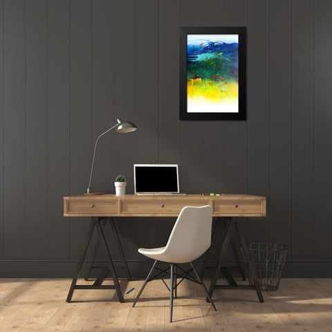 Der Fluss des Lebens Black Modern Wood Framed Art Print by Hansl, Alfred