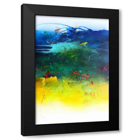 Der Fluss des Lebens Black Modern Wood Framed Art Print with Double Matting by Hansl, Alfred