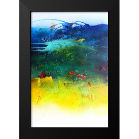 Der Fluss des Lebens Black Modern Wood Framed Art Print by Hansl, Alfred