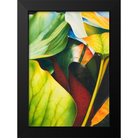 Nymphea 2 Black Modern Wood Framed Art Print by Koch, Angelika